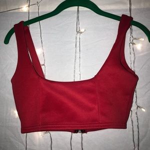 Red Crop Top